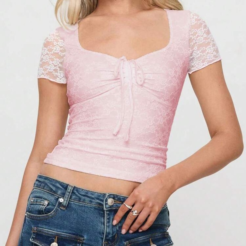 Pink Lace Top